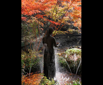 優秀賞「紅葉と水辺の乙女」青木 徳安さん