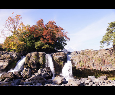 入選「紅葉と滝」高橋裕さん
